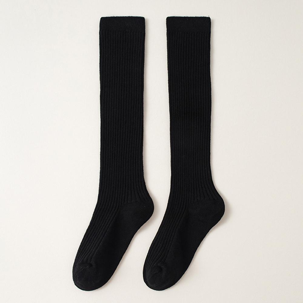 Seamless Girls Knee High Socks Solid Toddler Soccer Socks Korean Dress Socks for Kids