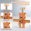 Woodworking Cabinet Door Installation Jig Door Panel Rebound Device Punch Mounting Jig 6/8/10mm Doweling Drilling Guide Locator