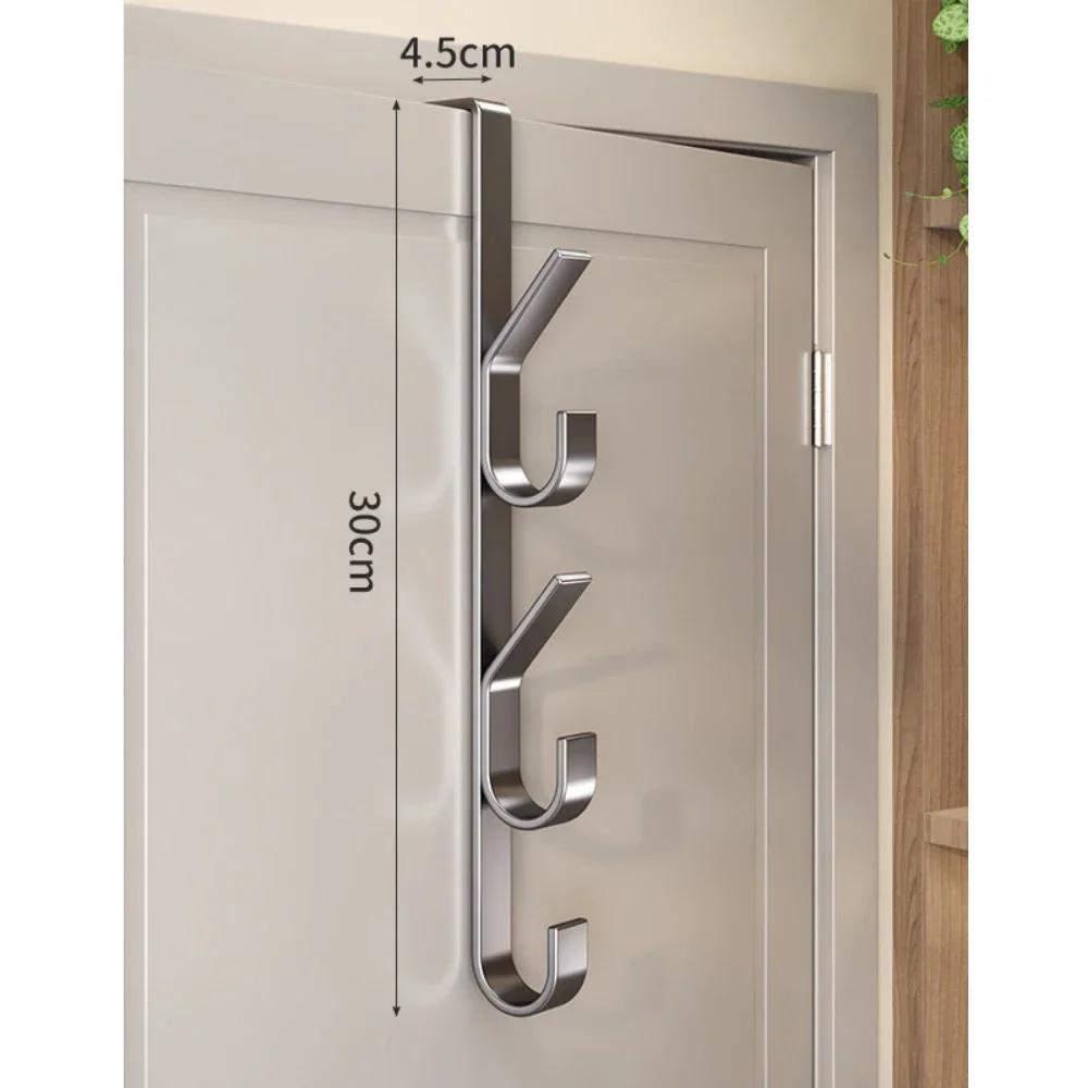 

Ультратонкий дверной крючок: Сверхпрочная металлическая стойка для шляп, сумок и пальто