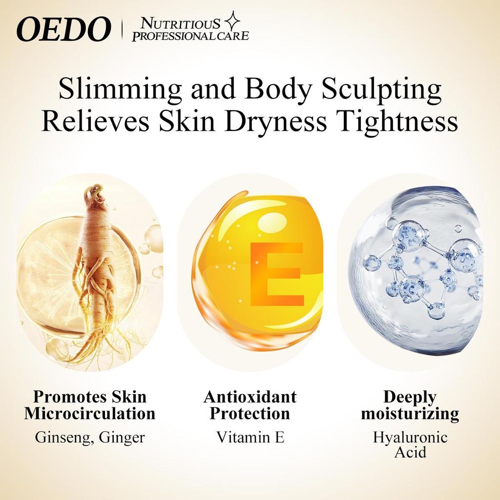 Anti-hævelser faster og løfter slapp hud Reduserer hevelser Øker elastisitet Kroppskrem