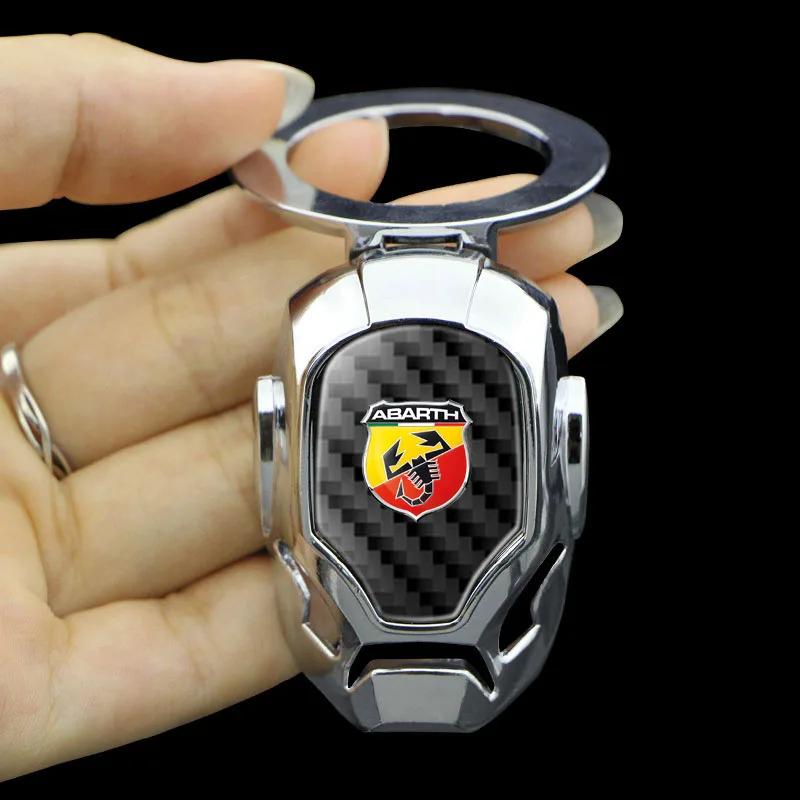 Car One-click Start Interior decoration Car start button decoration For Fiat Abarth 595 Abarth 500 Abarth 124 Spider Accessories V10