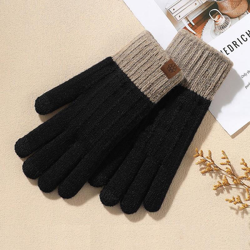 Женские уличные бархатные перчатки для тепла one size for all