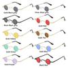 Small Round Glasses For Women Men Ultra Mini Metal Frame Anti-Reflective Hip Hop Punk Sun Glasses Men'S Glasses Fashion Sunglass