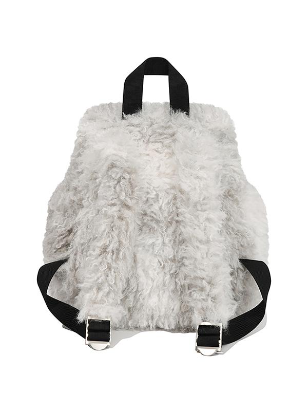 Kirsh Cherry Fur Mini Backpack [Light Grey]