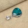 Indicolit Tourmaline Ädelsten 925 Sterling Silver Handgjorda smycken Fancy hänge