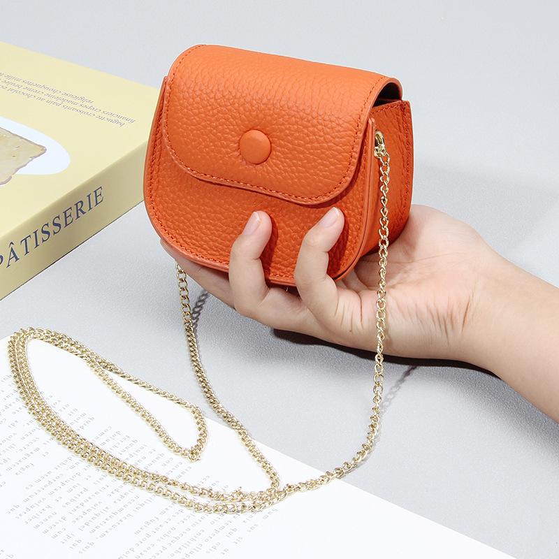 Portmoneu mini crossbody din piele naturală pentru femei