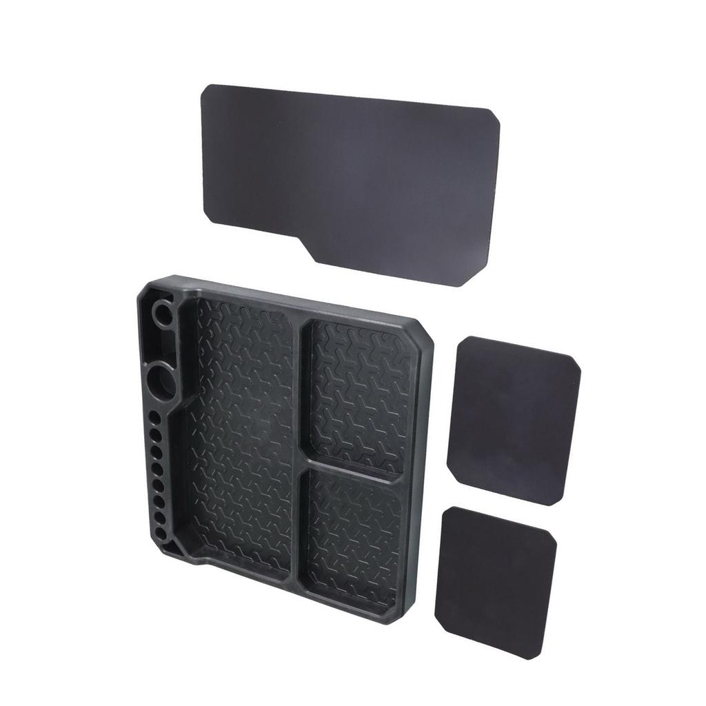 Soft Plastic Repair Storage Tray with 10 Dedicated Slots Compartments and Magnetic Surfaces for Model Assembly