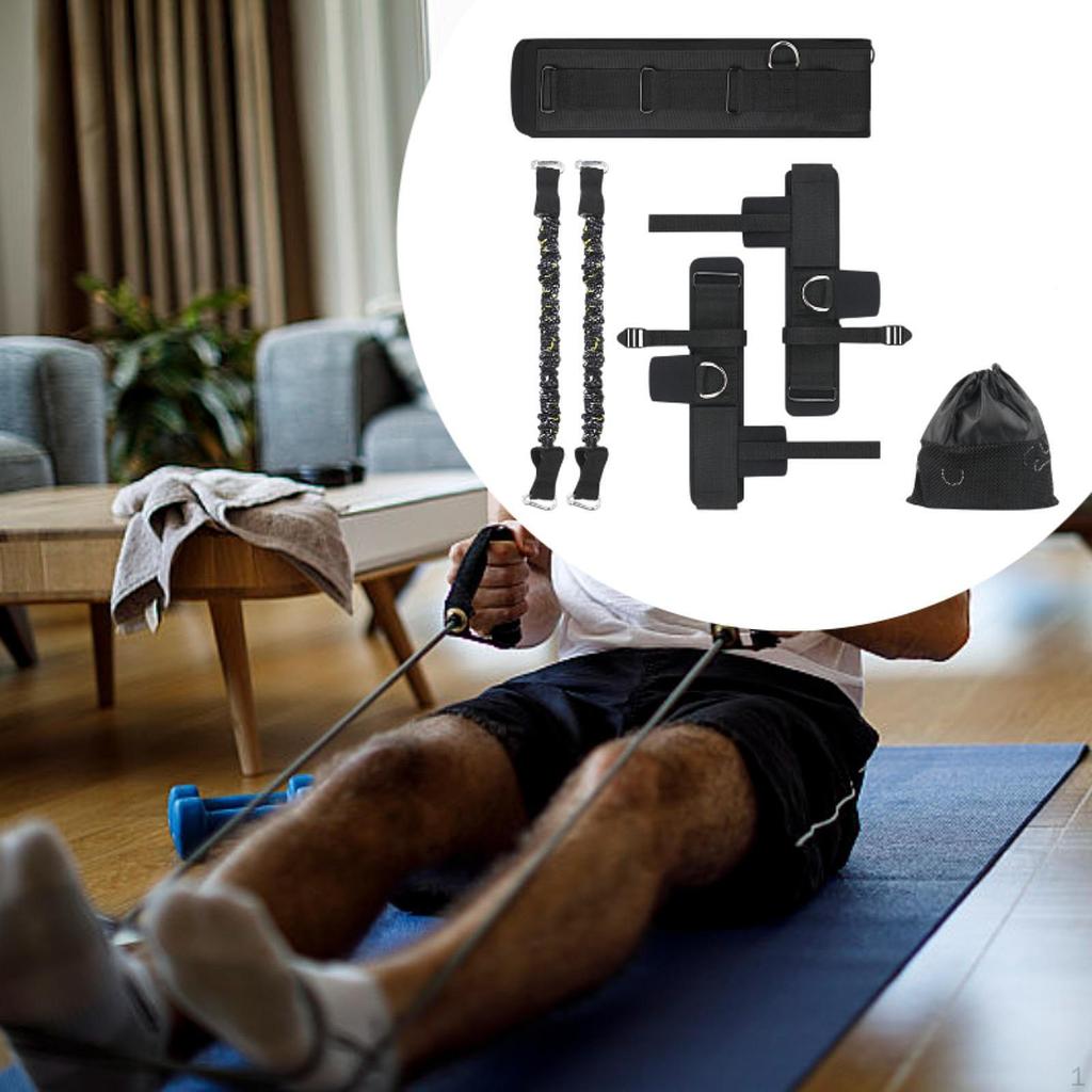 Beinkraft Widerstandsbänder Set Zugseile Knöchelbänder Agilität Basketball Volleyball Hüftgurt