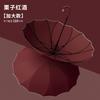 16-Bone Long-handled Automatic Umbrella Windproof One Umbrella Brown Nose Series