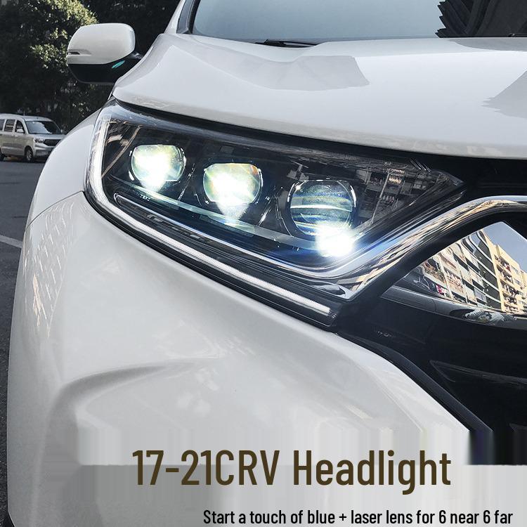 LED Daytime Running Lights & Laser Headlight Assembly for 17-22 Honda CR-V