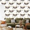 Rainbows and Butterflies Boho Wallpaper Graphite and Cream for Living Room and Bedroom 50x1000
