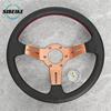13inch JDM Universal Leather Steering Wheel Modified Car Sports Racing Steering Wheel