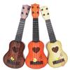 1 Peça Aprendizagem Educacional Presentes 26/35Cm Guitarra Infantil 4 Cordas Instrumento Musical Com Palhetas Simulação Yukrili Brinquedo Musical