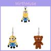 Portachiavi Peluche Orsetto Minion Adorabile Bambola Orsetto Tim Carina Regalo Per Bambini E Collezionisti
