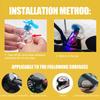 Wind Powered LED Safety Light for Bike Motorcycle Car - No Battery Auto Lighting Colorful Decoration Accessory for Night Riding