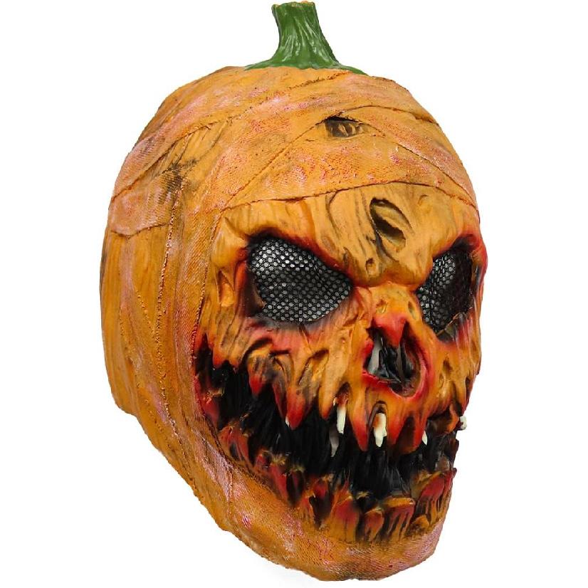 Creepy Halloween Pumpkin Mask, Novelty Latex Scary Halloween Costume Party Props