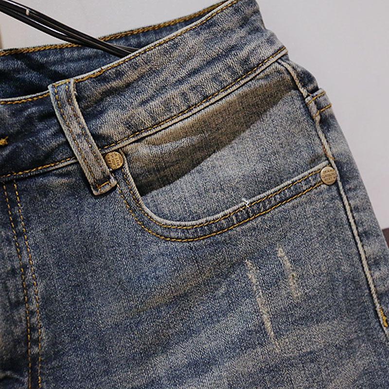 Men's 2024 Trendy Ripped Denim Shorts - Street Style Casual Five-Point Pants
