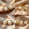 Vintage Baroque Irregular Pearl Clip On Earrings For Women Light Design No Piercing Needed