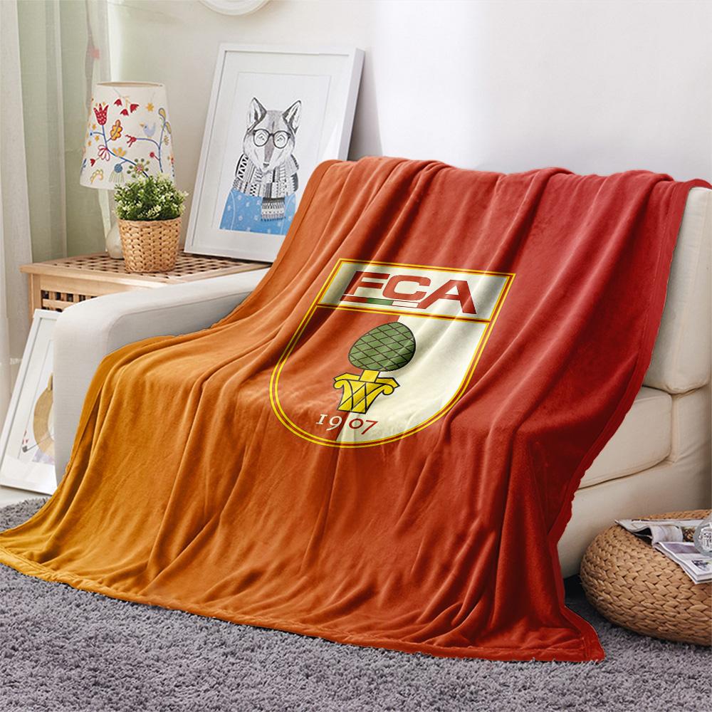 FC Augsburg Flannel Blanket, High quality Comfortable for All Seasons, Home Decor, Warmth and Comfort