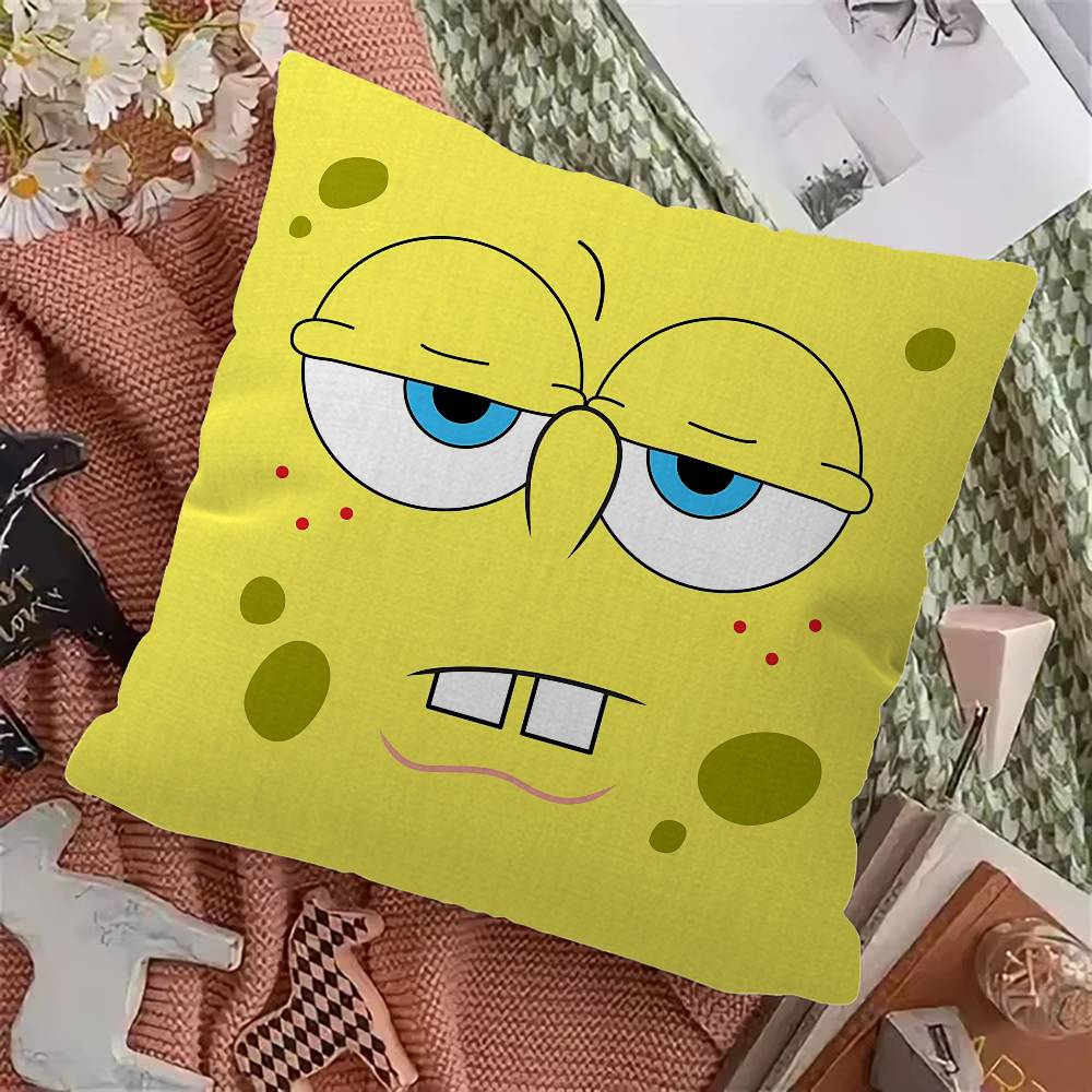 S-SpongeBob S-Pantaloni Quadrati Federa Cuscino Design Copricuscino Decorazione Decorazione Festiva
