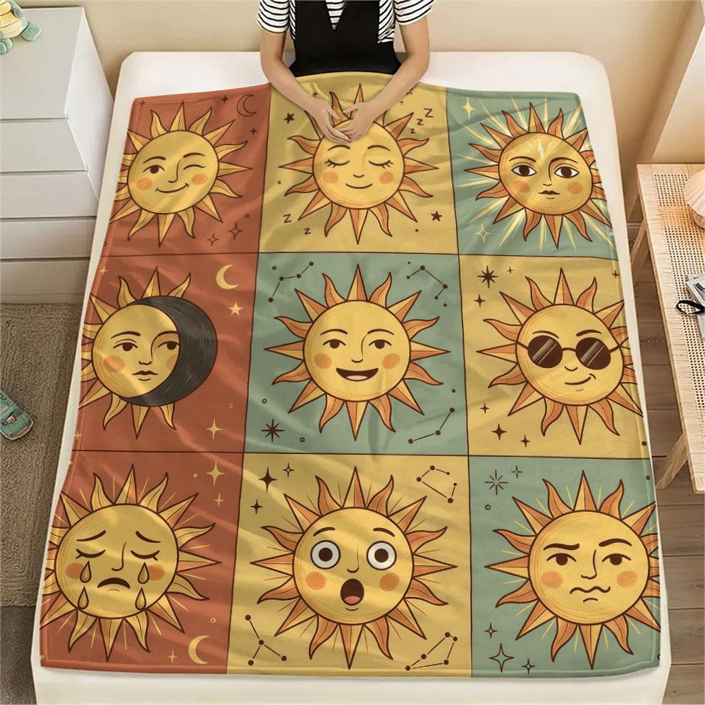 1PC Crystal Fantasy New Patterned Flannel Blanket High quality All Seasons for Home Decor Warmth and Comfort Gifts Birthday Present