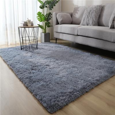 4.5cm Plush Shaggy Carpet Polyester Floor Rug Non-Slip Area Mat Bedroom Living Room Floor Covering Soft Pile Home Decor for Furniture Protection