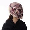 Latex Three-Sided Scar Human Face Soft Cosplay Costume Mask Halloween Head Cover  Performance Prop