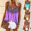 Stylish Plus Size Women's Floral Print Strappy Cami Tops For Summer Casual Wear