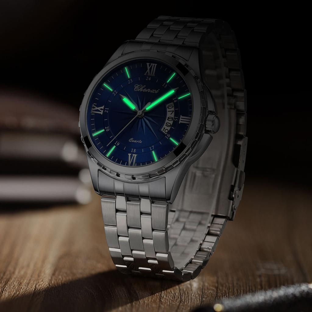 Chenxi NOUVELLES Montres pour Hommes Mode Sport Quartz Calendrier Étanche Lumineuse Montre Acier Inoxydable Cadeaux pour Hommes