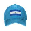 Custom Classic Unisex Cotton Flag Of El Salvador Baseball Cap Adult Adjustable Dad Hat Unisex Women Hip Hop