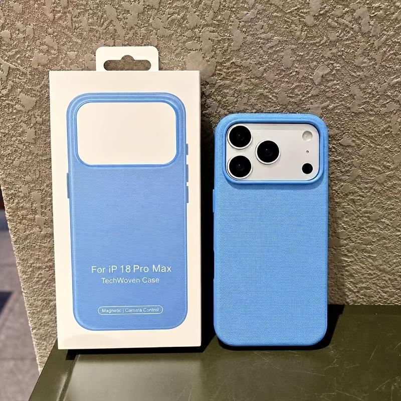 Luxury Tech Woven For Magsafe Phone Case For iPhone 18 Pro Max 17 16 15 14 13 12 11 with a Box Tech Woven Wireless Charging Cove