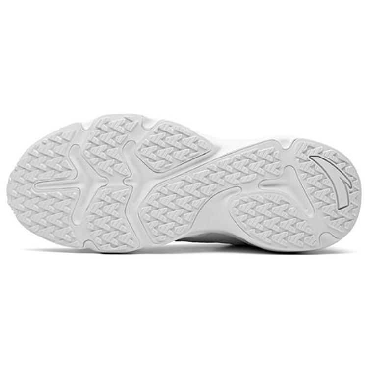 Anta Fleece Lined Cushioning Thermal Mid Top Running Shoes Men's Pure White 91846902-1