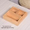 ZISIZ Large 5-Compartment Bamboo Serving Tray