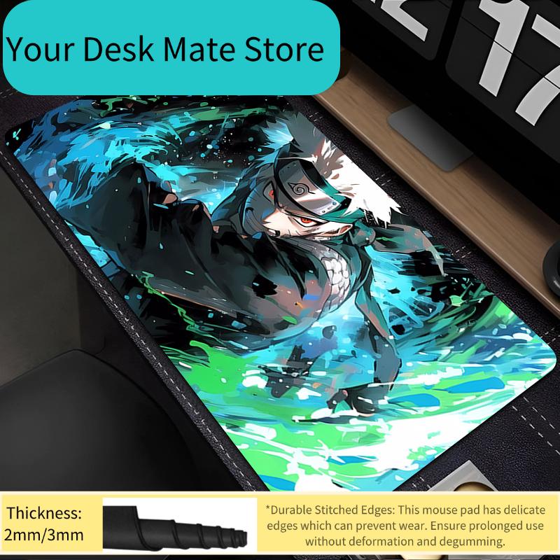 xcm Mouse Pad Naruto Kakashi Hatake Game Desk Mat PC Computer Anime Mousepad Keyboard Pad Laptop Gaming Accessories Mausepad
