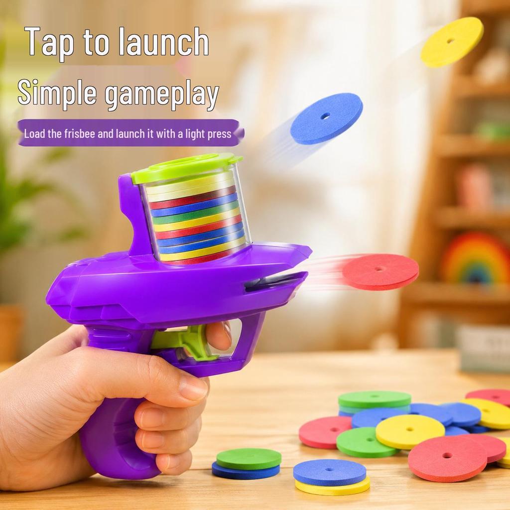 Net Red Carrot Soft Disc Shooter: Kids' Indoor/Outdoor Parent-Child Play Toy for Stress Relief