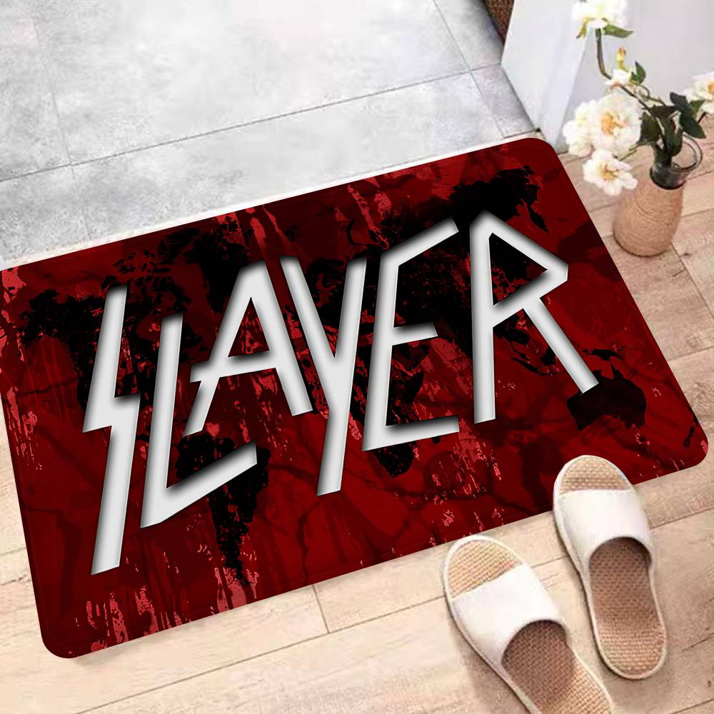 

Heavy Metal S-slayer Band Entrance Door Mat Nordic Style Bedroom Living Room Doormat Home Balcony Anti-Slip Modern Home Decor 40x60cm