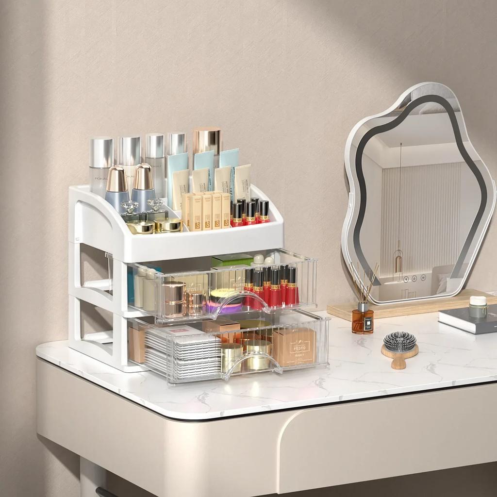 Multi-layer Storage Box Desktop Storage Drawer Hair Decor Cabinet Cosmetics Jewelry Stationery Organizers Makeup Storage