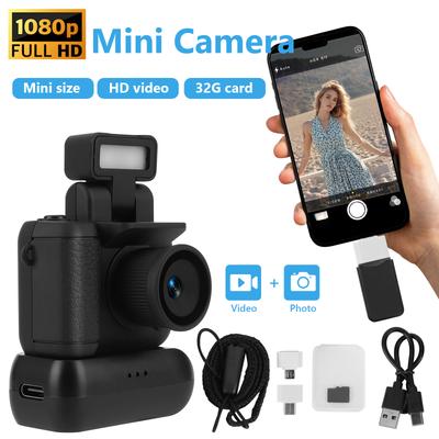 Small Camera 1080P HD Video Recorder Display Screen Mini Digital Camera with 32G Card Gifts for Girl