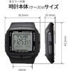 Casio Data Bank Telememo 30 Digital Watch DB-36-1AV Men's Black Overseas Model