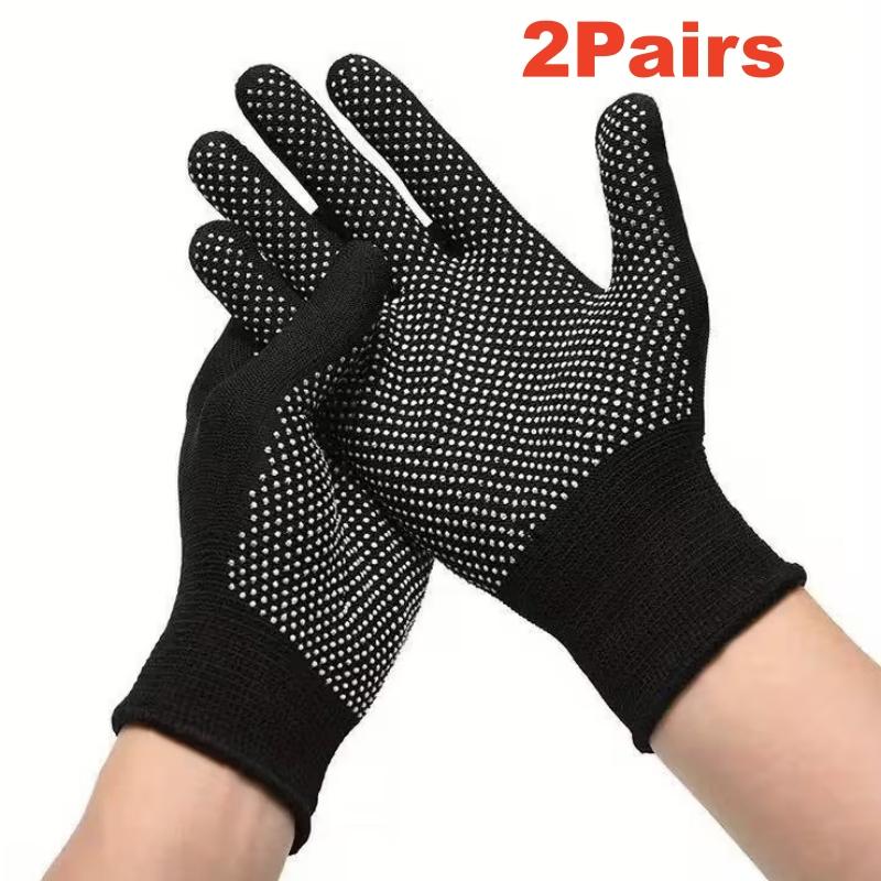 4-24 ШТ. Садовые перчатки Эластичные нейлоновые перчатки С противоскользящими точками Вязаные защитные рабочие перчатки для мужчин и женщин для работы на открытом воздухе, рыбалки