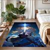 Anti‑Slip Crystal Velvet Floor Rug, Zelda Design Carpet for Indoor Living Bedroom Home Decoration