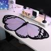 Lilac Butterfly Deskmat 90x40cm Keyboard Kawaii Accessories Laptop Desk Mat Mouse Pads Gaming Pc Rug Carpet Desk Protector