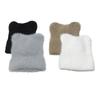 Plush Wool Hat Thermal Pullover Hat Imitation Mink Hair Solid Color Cat Ears Knitted Hat Female Winter