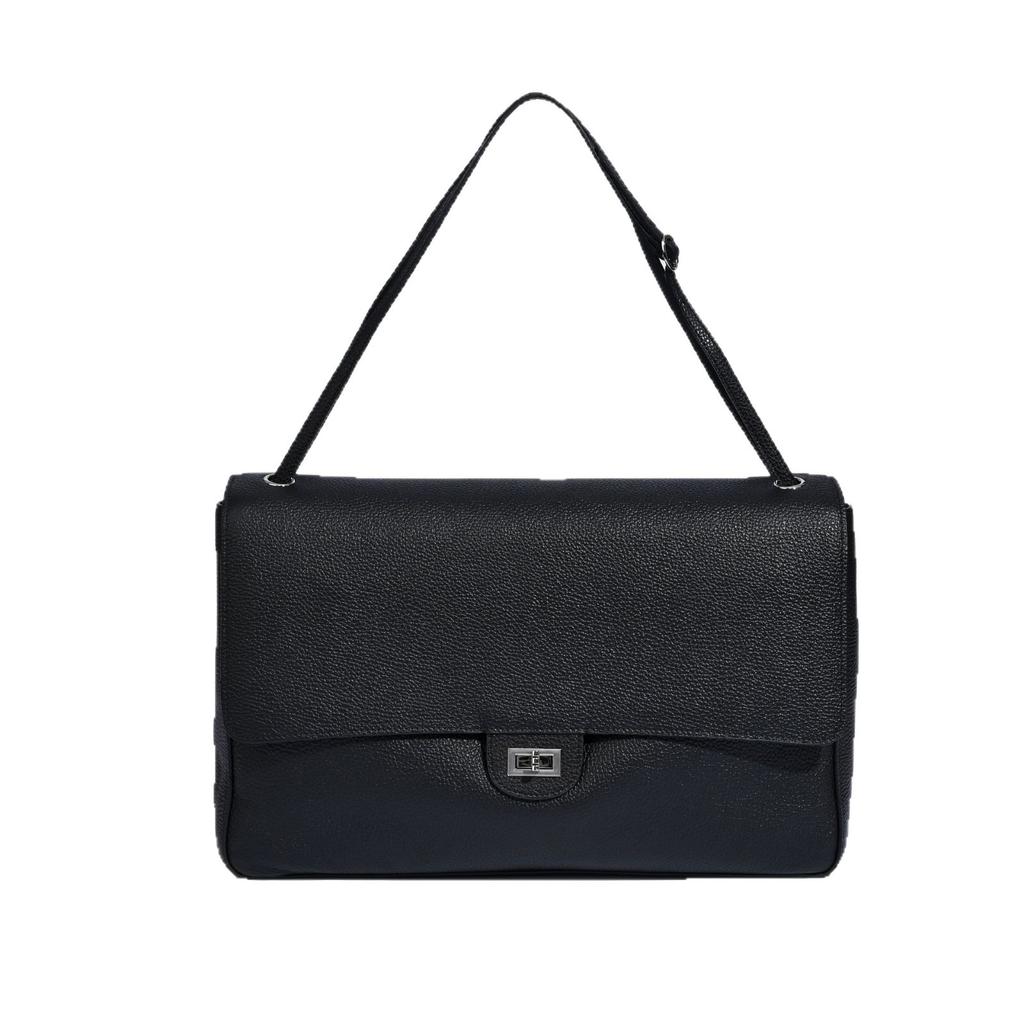 Leder Damen Tasche Erste Schicht Rindsleder Kleiner Duftiger Stil Maxi-Tragetasche Große Kapazität Klappe Eine Schulter Schräg über Körper Tasche