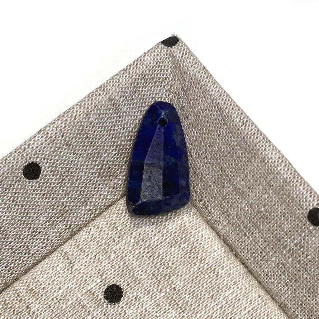 2 Pcs Reiki Healing Natural Stone Trapezoid Faceted Pendants 12x22mm, Drilled Gemstone Charms for DIY Necklace Jewelry Making Supplies