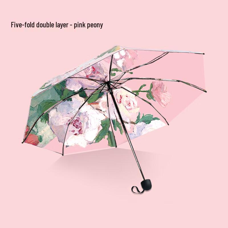 OIMG Ultra-Light Compact Five-Fold Pocket Sun Umbrella