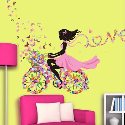 Kız Çocuk Odaları İçin Çiçek Perisi Duvar Çıkartmaları ile Büyülü Bir Dünya Yaratın