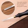 Functional Leather Edge Bevelers Wooden Handle Leather Edge Beveler  Polishing