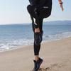 Li-Ning Fitness Series Snug Mid-Waist Solid Color Cool-Knit Sports Pants Men Bottoms Black AKYT077-1