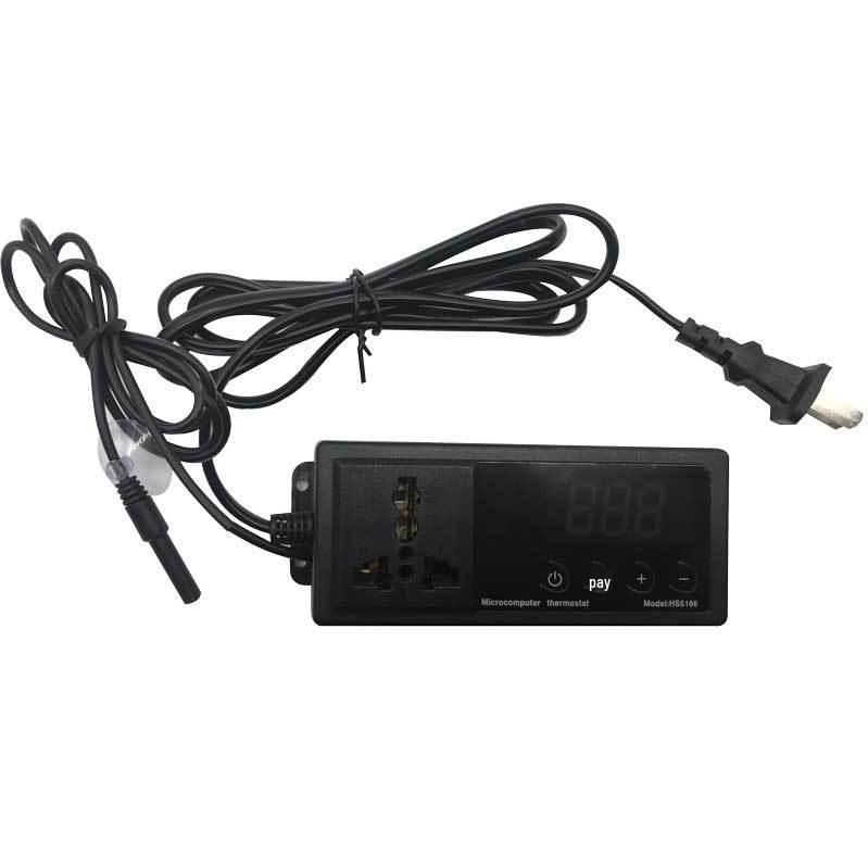 Intelligent Temperature Controller for Reptile Tanks: Ideal for Geckos, Bearded Dragons, Tortoises, and Fish Tanks with Heating Lamp and Pad Control.